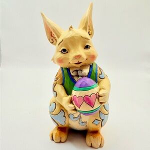 Jim Shore Heartwood Creek Pint Sized Bunny with Egg Easter Figurine